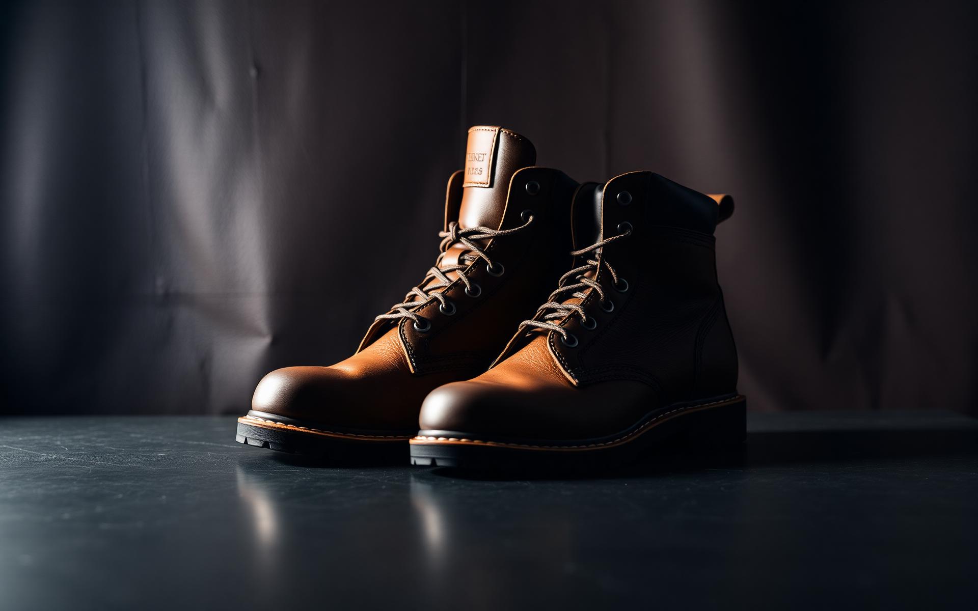 Premium leather safety boots by Hapistar Leather Footwear Kenya